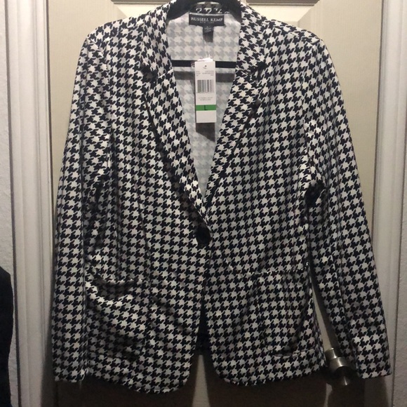 Houndstooth Blazer Suit Jacket - Picture 4 of 5